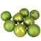 125ct. Green Shatterproof 3-Finish Tropical Christmas Ornaments